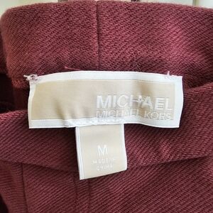 Michael Kors Burgundy Knit skinny pants